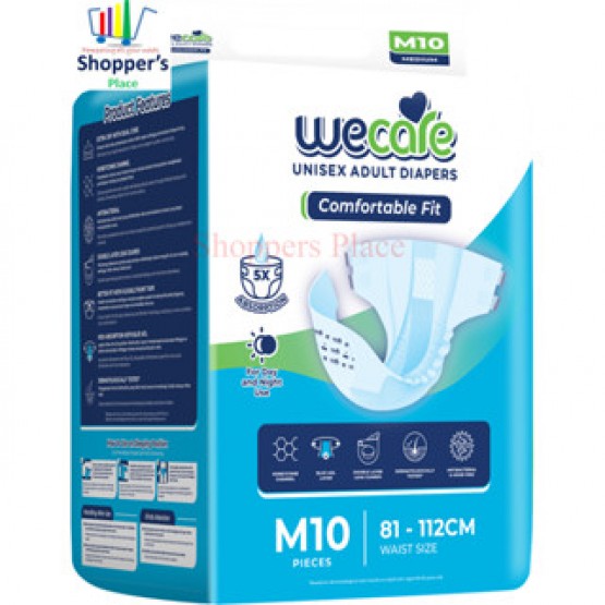 Wecare Unisex Adult Diapers M10x12‑1ctn Carton Sales